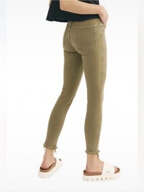 We the Free Olive Skinny High-Rise Jeans